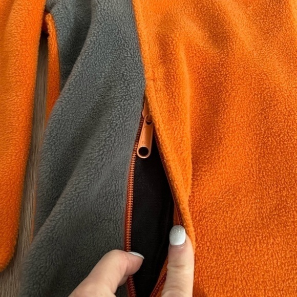 Columbia Orange Fleece Zip Up Jacket - Picture 11 of 13